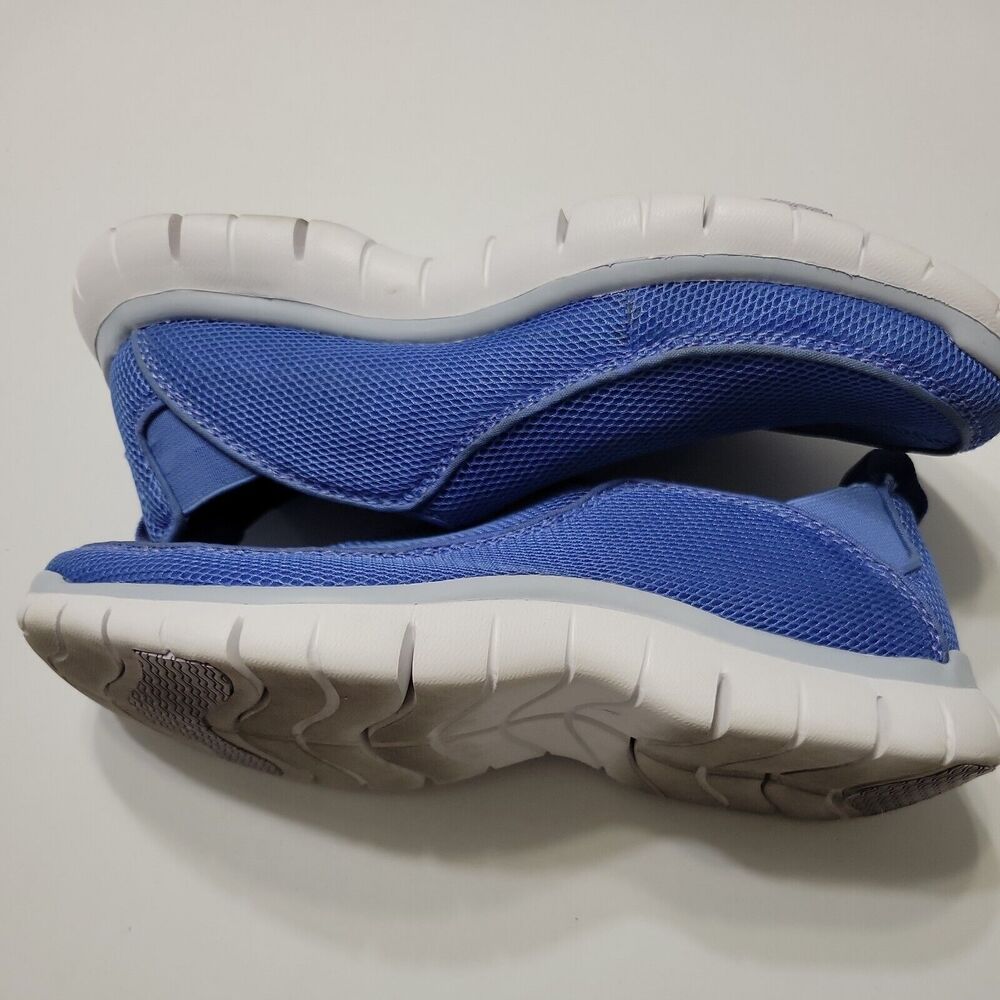 Lands End Womens 9 Shoes Blue Round Toe Slip‎ On Comfort Walking Light Sneaker